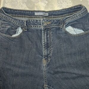 Chico platinum girlfriend blue jeans AN# 79984 Siz 1 Reg (Med 8)